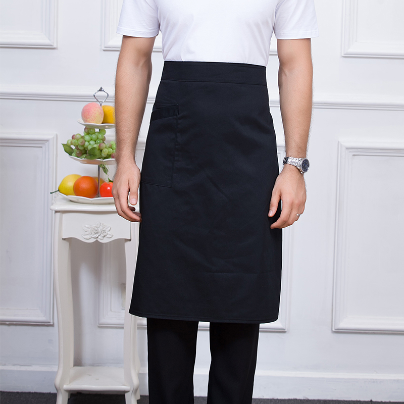 OEM Elegant Solid Color Cooking Apron for Home and Restaurant Use