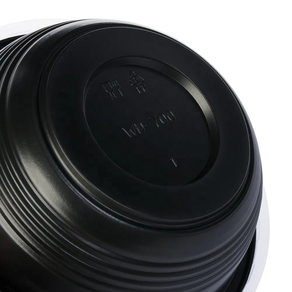 Disposable Plastic Salad Bowl Microwave Safe Food Takeaway Container for Restaurant Supply