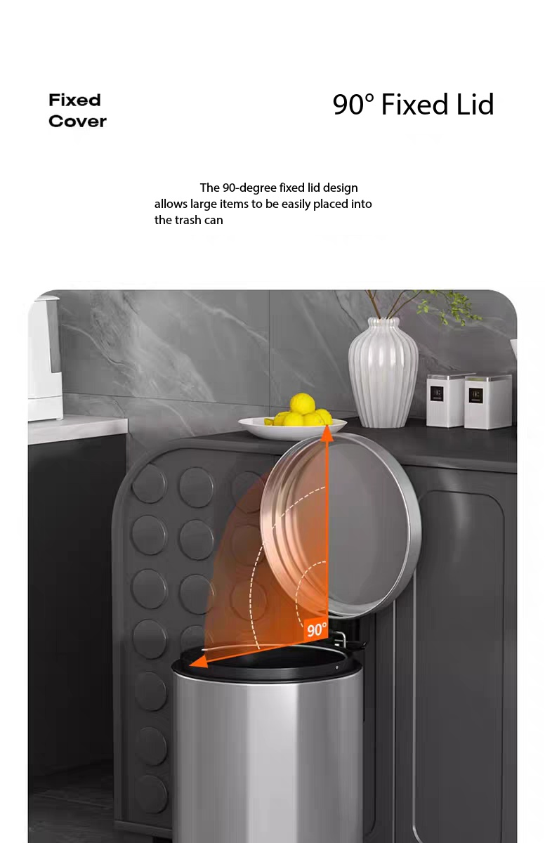 Ножной мусорный бак 5л из нержавеющей стали