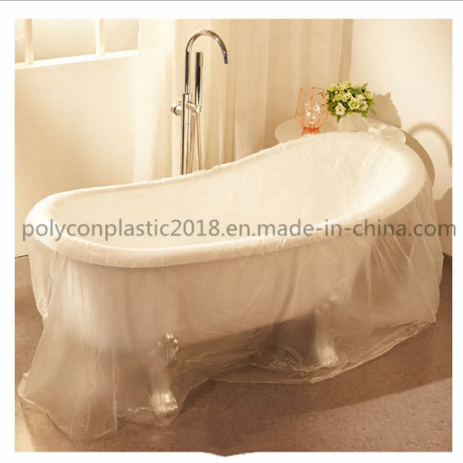 Disposable Security and Nontoxic Clear Baby Bath Swimming Uesd Bathtub Liner Bags