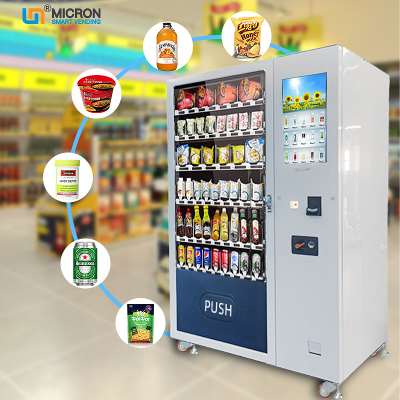 Weimi Factory Price Automatic Beverage and Snack Vending Machine with Smart Back-End System