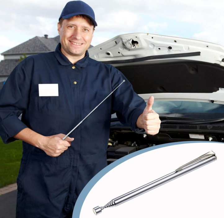 Telescopic Magnetic Grabber Magnetic Pickup Tool with Pocket Clip Telescopic Magnetic Tool