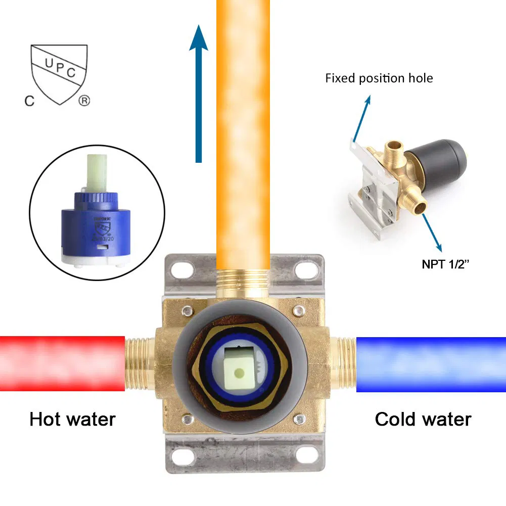 Contemporary Black Shower System- 16 Inches Ceiling Shower Faucet Set with Square Rain Shower Head