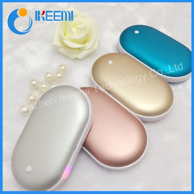 Mini 5V USB Winter Power Bank Double Heating