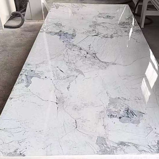 Laminate Panel UV Coating Marble Sheet 4mm Plastic PVC