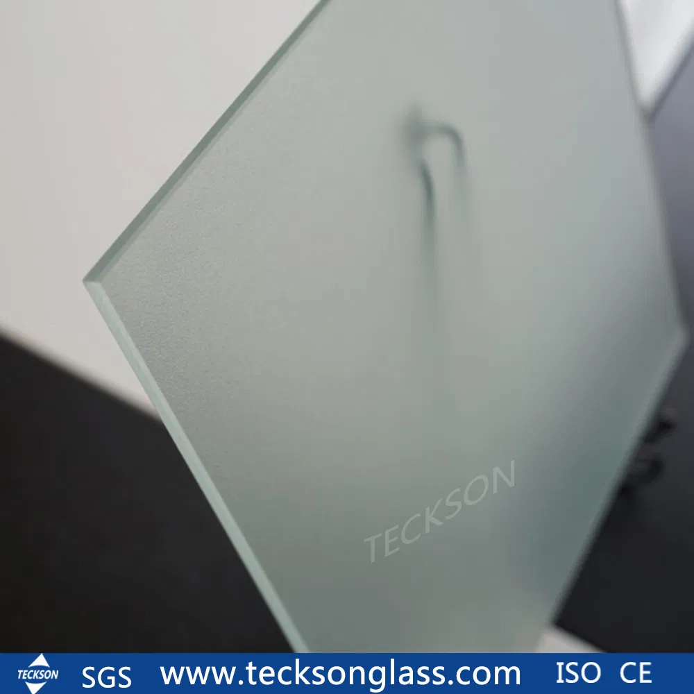 Clear Bronze Grey Acid Etched Matt Glass Design Non Fingerprint