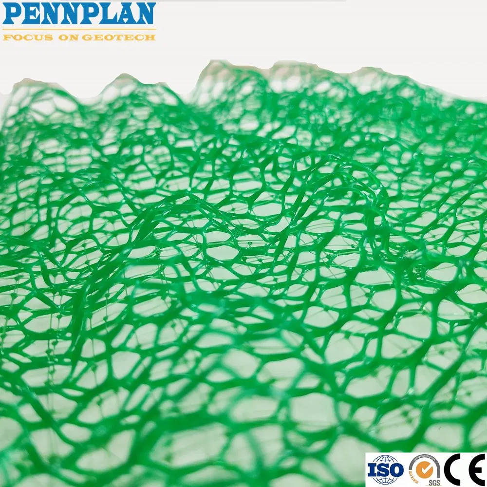 Construction Material Erosion Control Mat with Roof Protection Function