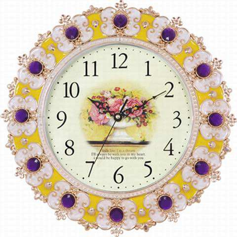 Chinese Factory Wholesale Hot Selling Home Decoration Flower Wall Clocks
