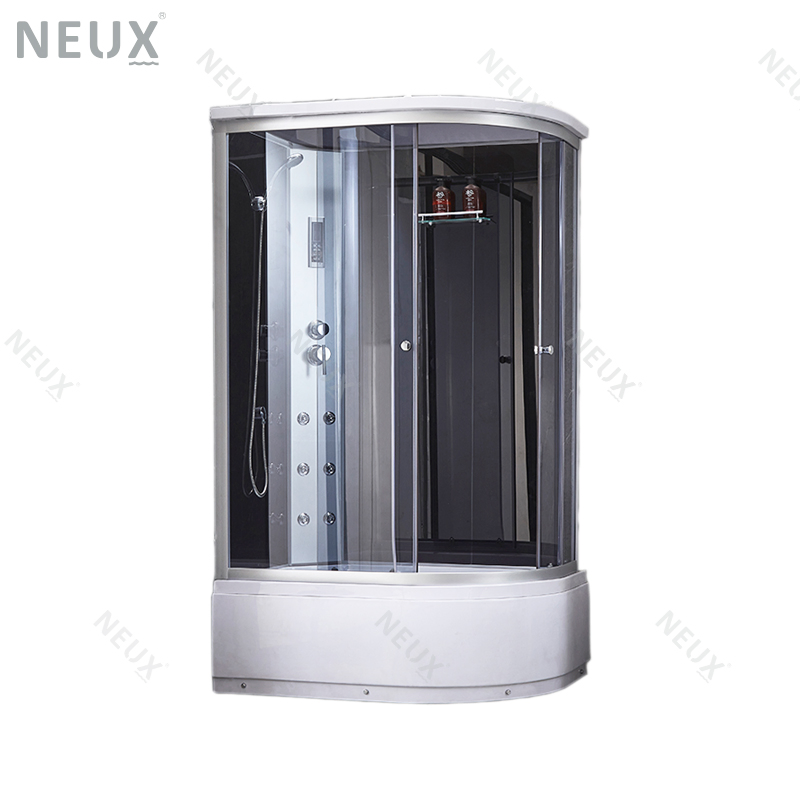 4mm Tempered Glass Corner Sliding Massage Computerized Multifunction Shower Room