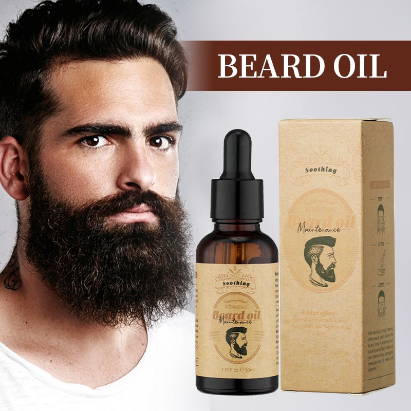Premium Men's Beard Care Soft Shine Oil for Grooming