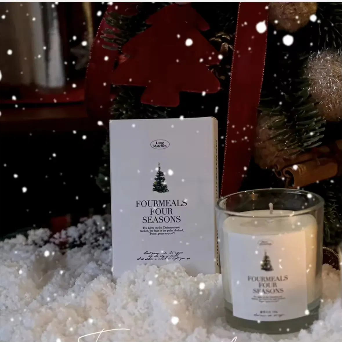 Christmas Extended Matches 60 Inside Wood Sticks Aromatherapy Candle Matches Exquisite Texture Birthday Gift Matches