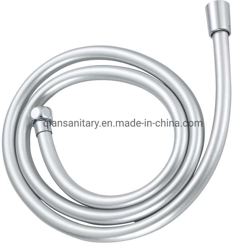 Shower Hose PVC Shiny Silver Hose