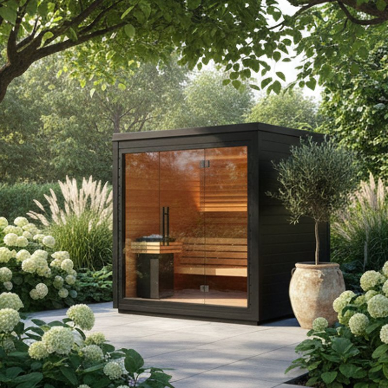 Уличная инфракрасная сауна BODA из кедра
