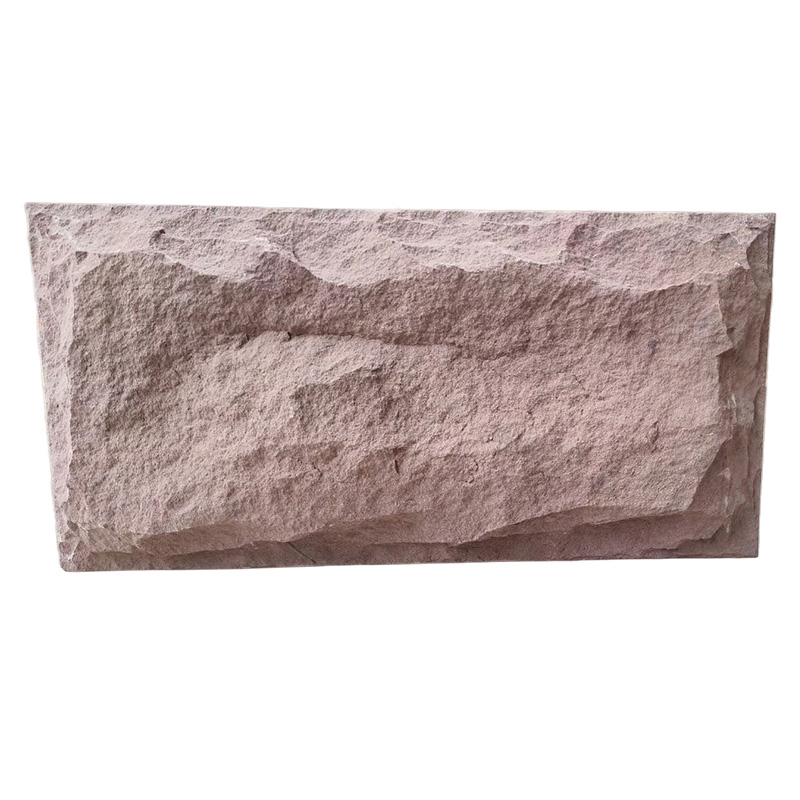 Pink Sandstone Mushroom Face Background Wall Clading Tiles