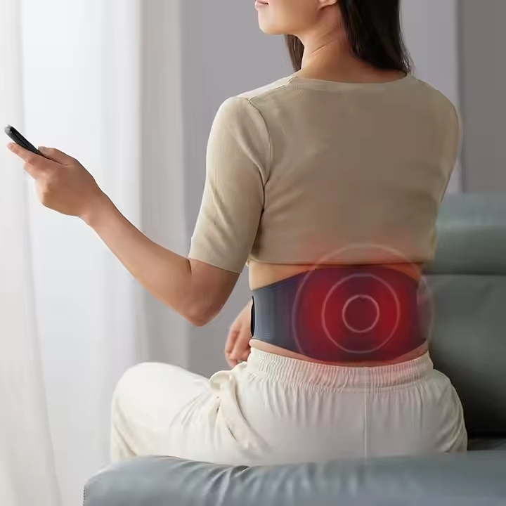 Heating Pad for Back Pain Relief, Lumbar Massager with Heat, Heated Back Belt Abdomen Warmer Lumbar Support