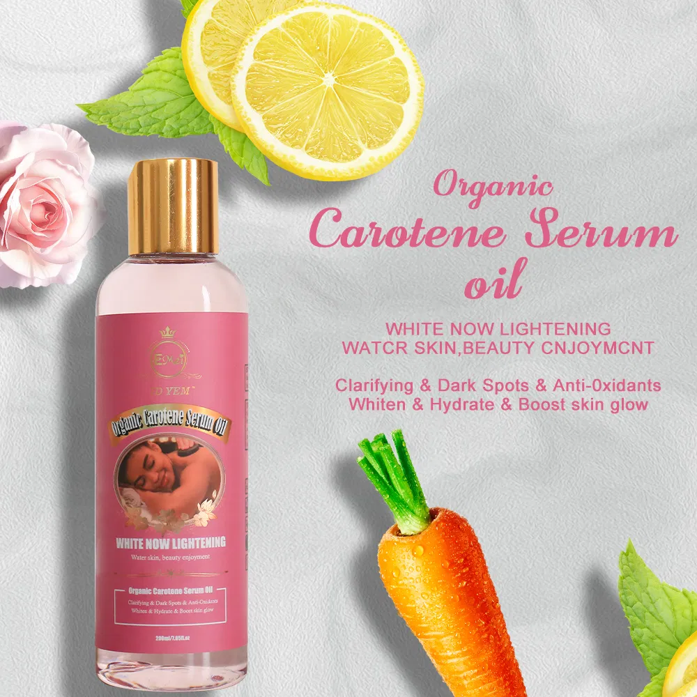 OEM Customized Wholesale Body Care Essential Oils Whitening Anti Wrinkle Revitalizing Skin Organic Carotene Serum Oil