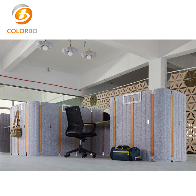 Office desk PET acoustic panel PET screen for computer table partition