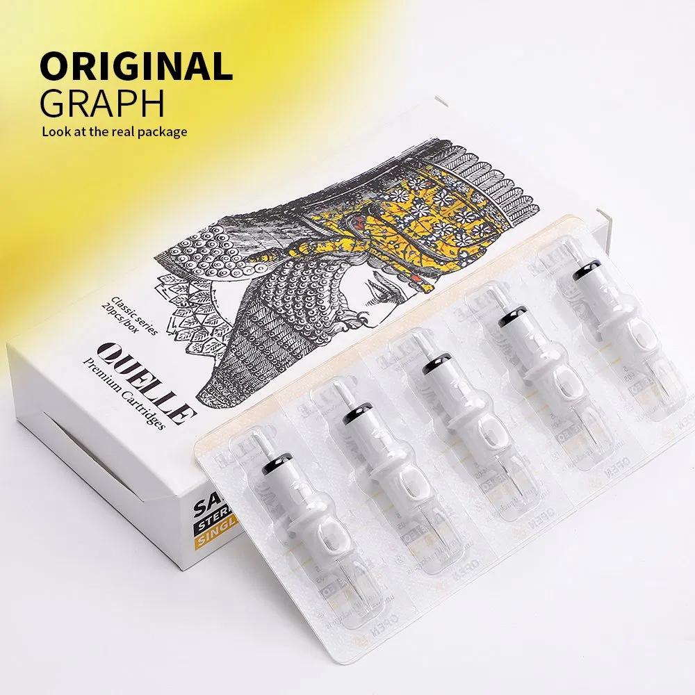 Solong Quelle 20 PCS OEM Disposable Membrane Premium White Tattoo Cartridge Needle