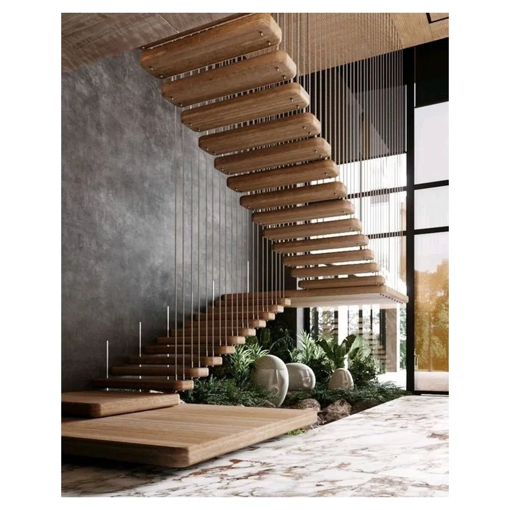 Prima Residential Indoor Carbon Steel Straight Stairs for House Project