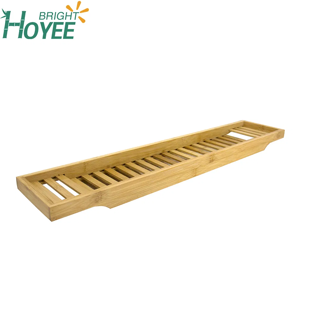 Modern Design Bamboo Bath Caddy Tray