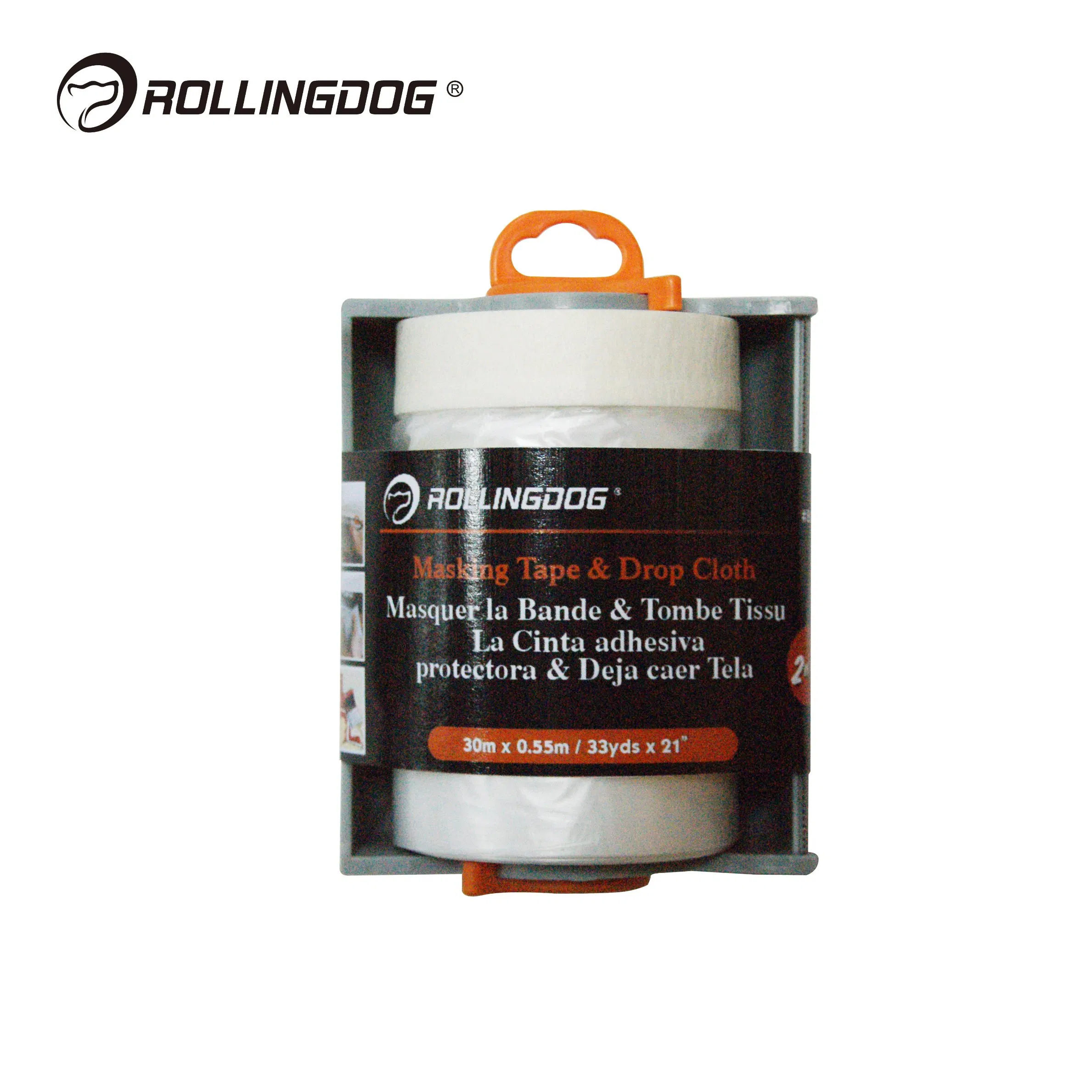 Rollingdog-PRO 80048 High-Quality Masking Film with Convenient Dispenser