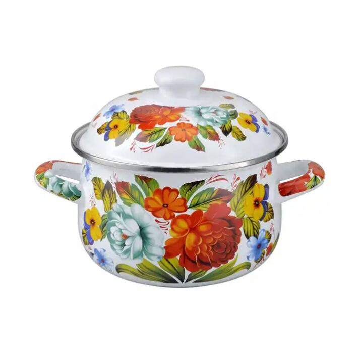 Turkey Pot Enamel Casserole Pot 16cm 18cm 20cm 22cm 24cm 26cm Enamel Casserole with Lid