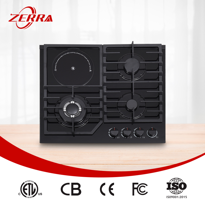 Hot Selling European Russia Market 3 Gas Burners +1 Electric Hob (JZG4004E)