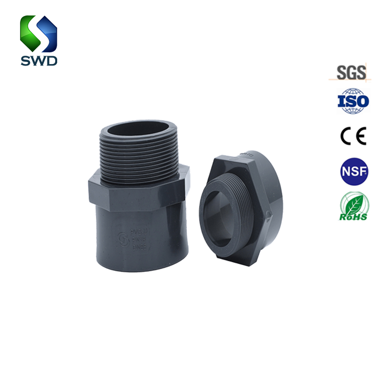 High-Quality DIN Gray Plastic UPVC Fitting for Water Supply-Union