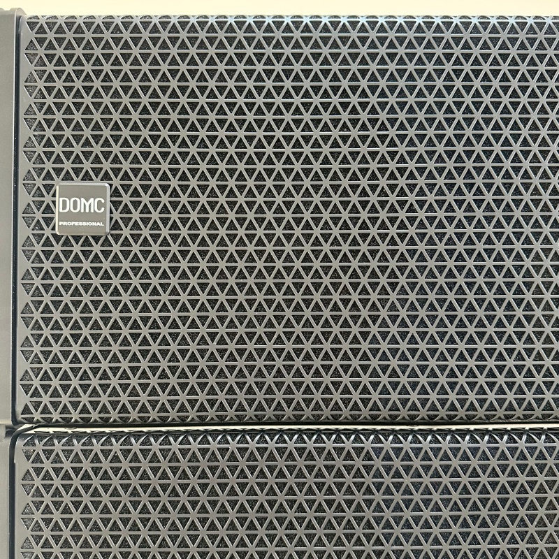 Domc Xr210 Dual 10inch Line Array Passive Speaker 2 Way 2400W Peak Professional PA Speaker 120°×15° Coverage for Concert Church Touring Sound Outdoor Events