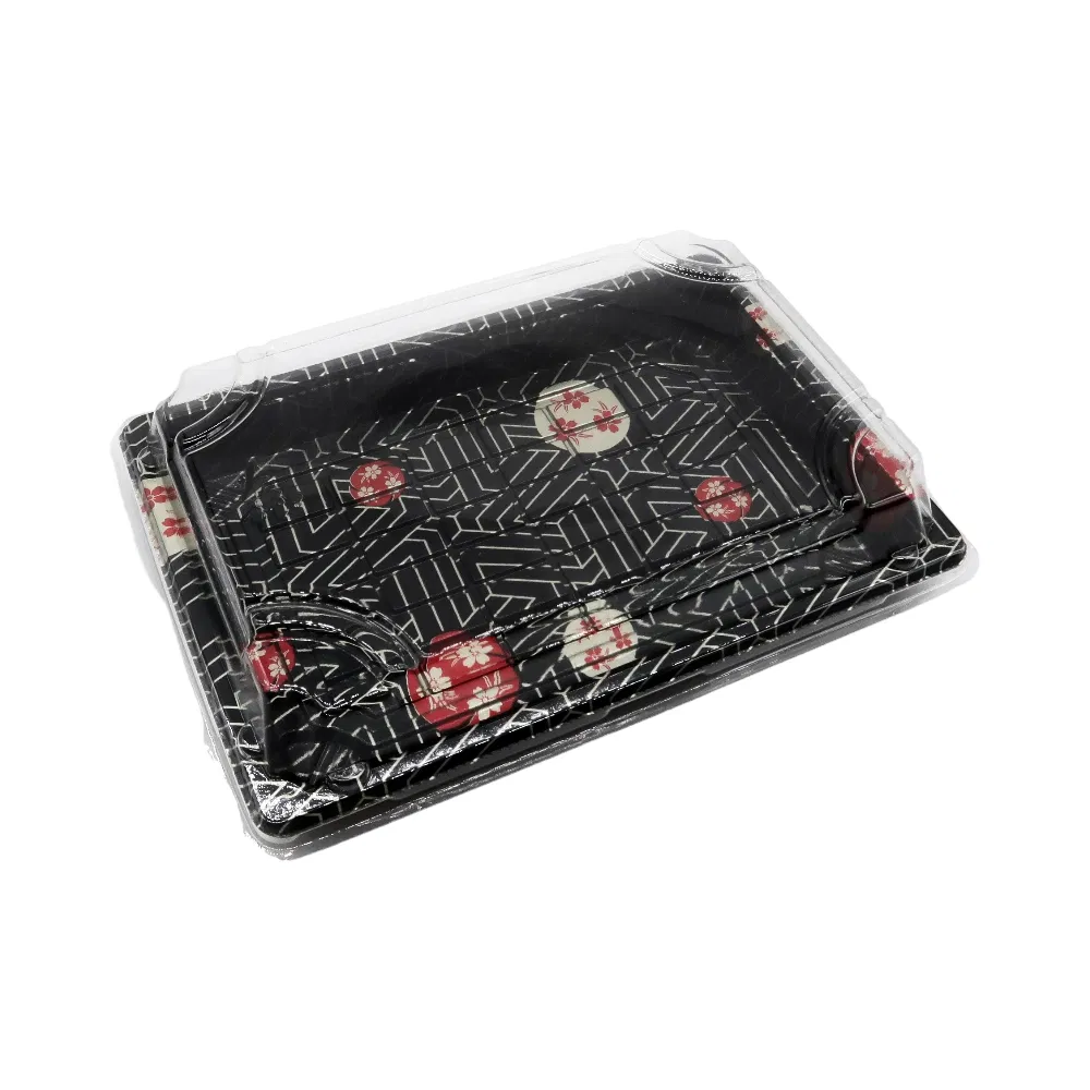 Sakura Design Printing Plastic Food Packaging Sushi Delivery Box