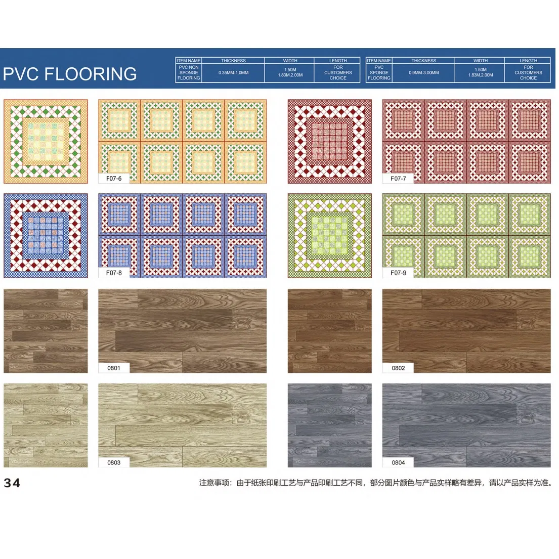 PVC Floor Coverings Plastic Carpet Plastic Floor