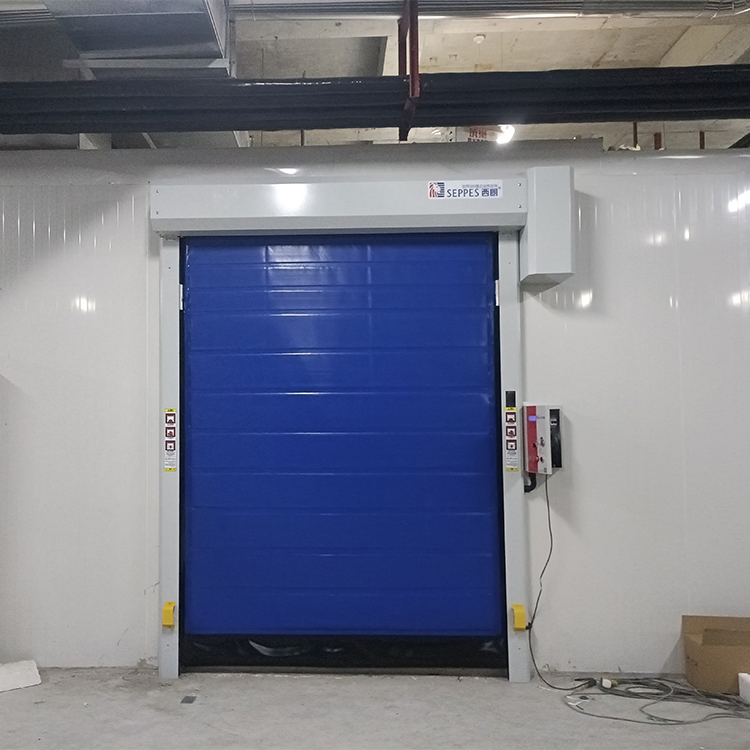 Energy-Saving Fast Rolling Door Thermal High Speed Roll up Refrigerated Cold Storage Freezer Door for Temperature Control
