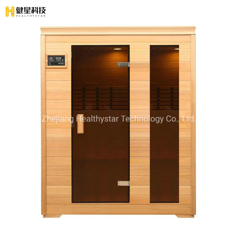 Инфракрасная сауна на 3 персоны с угольным обогревом