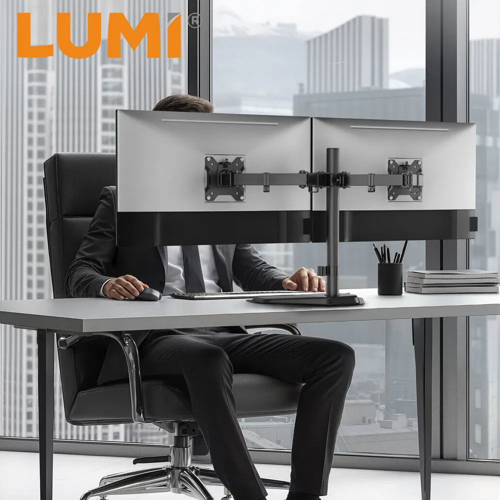 Крепление для двух мониторов LUMI LDT110-T024, стальное