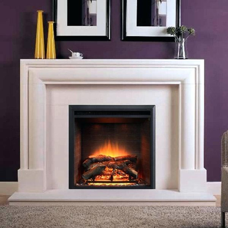 Home Decoration Natural Marble Fireplace Mantel Solid Stone Fireplace Surround