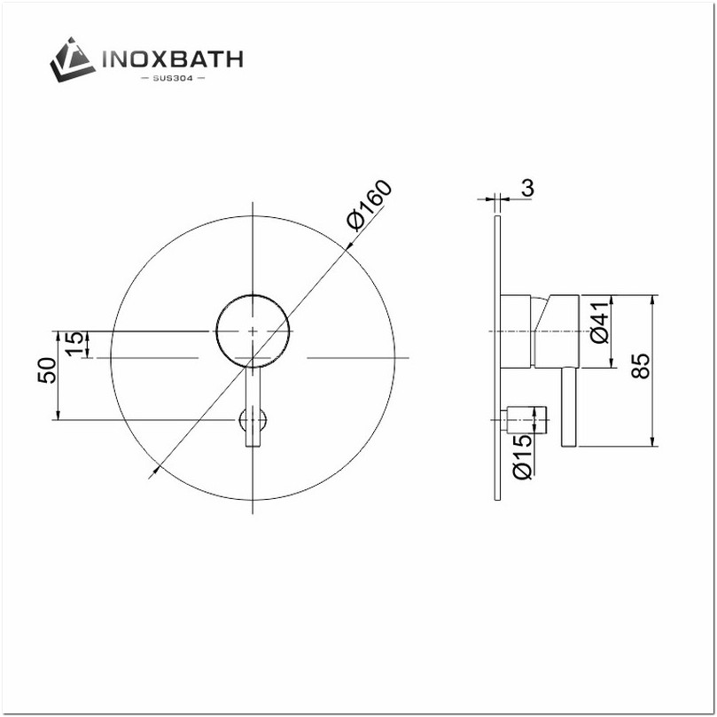 Stainless Steel Shower Faucet Head Bathroom System Factory Direct Watermark
