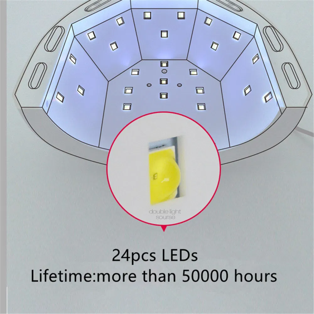 48W Sun Portable UV LED Nail Lamp for Manicure Salon Nail Dryer