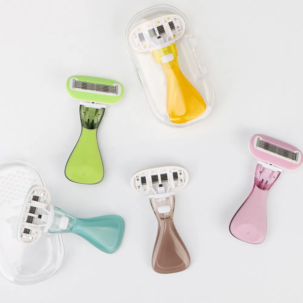 Hot Selling Lady Razor Mini Portable Razor 5 Blades for Women with Box
