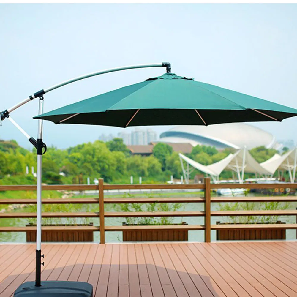 Outdoor/Beach Single-Peak Curved Aluminum Frame Easy-Assembly Waterproof Coating Banana Umbrella