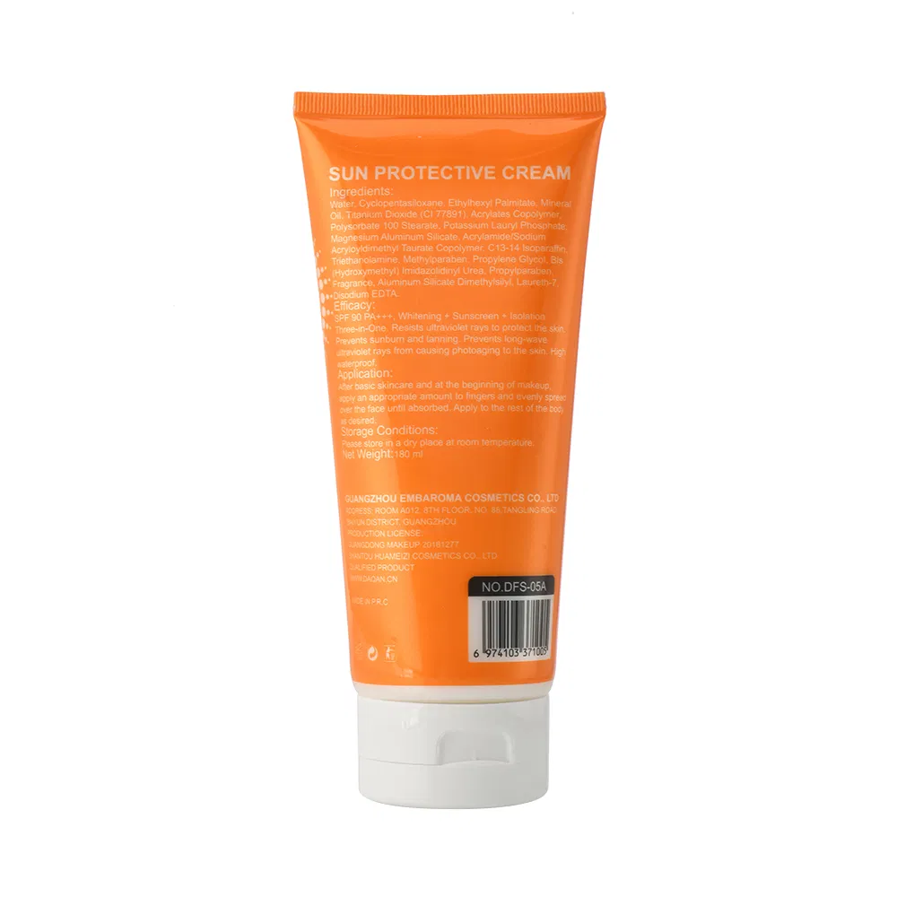 Face & Body SPF90 Physical Sunscreen High Protection Non-Greasy Sunblock 180ml