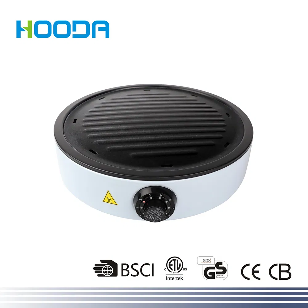 1000W Detachable Grill Plate with Non-Stick Coating for Easy Cleaningc