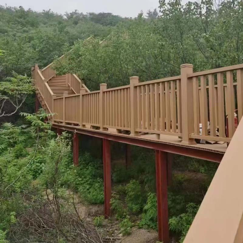 Cheap Wood Plastic Composite Custom WPC Timber Hollow Square Tubes