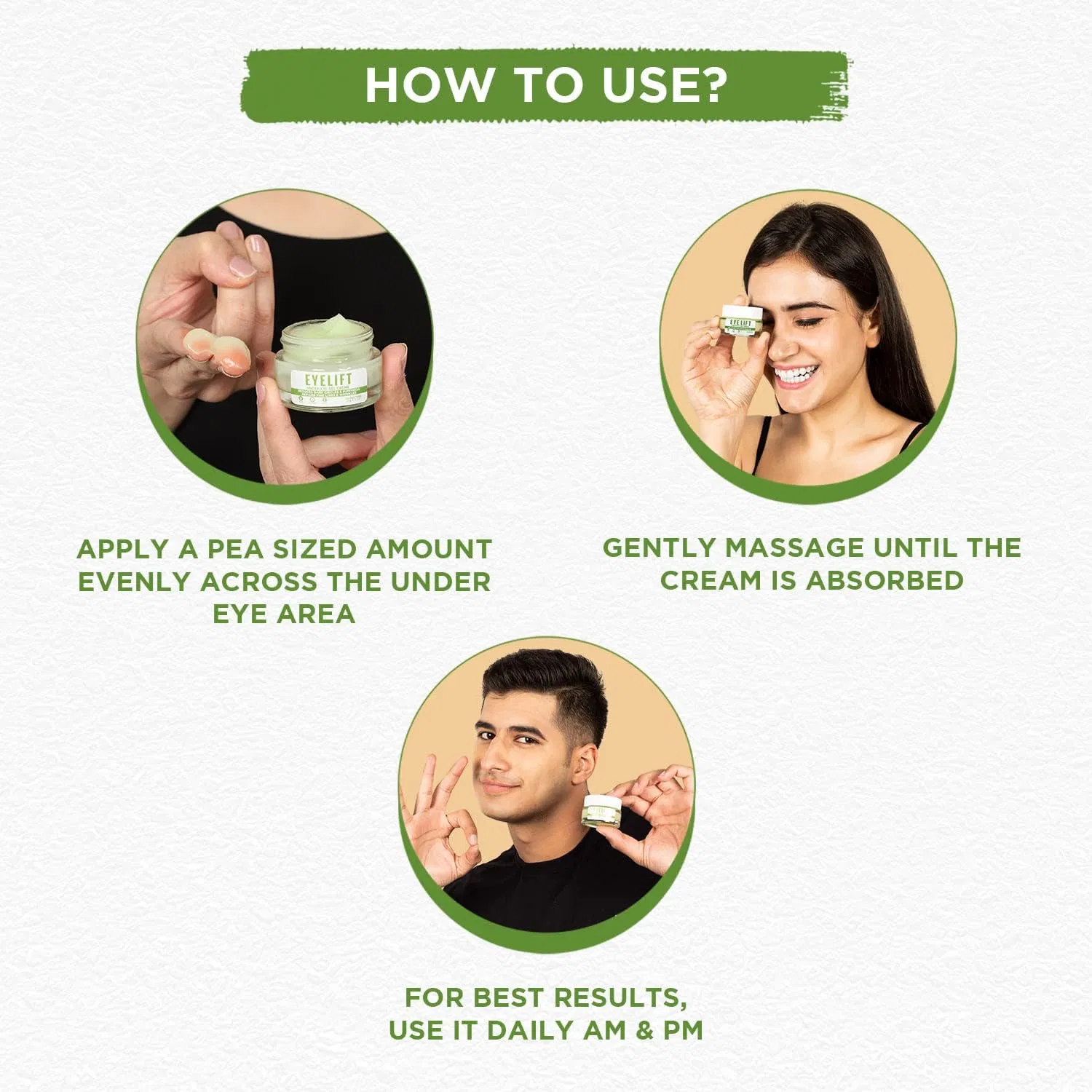 Private Labal All in Eye Cream Natural Organic Anti Aging Under Eye Cream