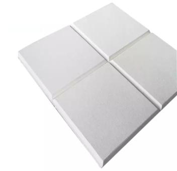 Decorative Fiberglass Acoustic Ceiling Soundproof Panel Fireproof Tiles with Square Edge