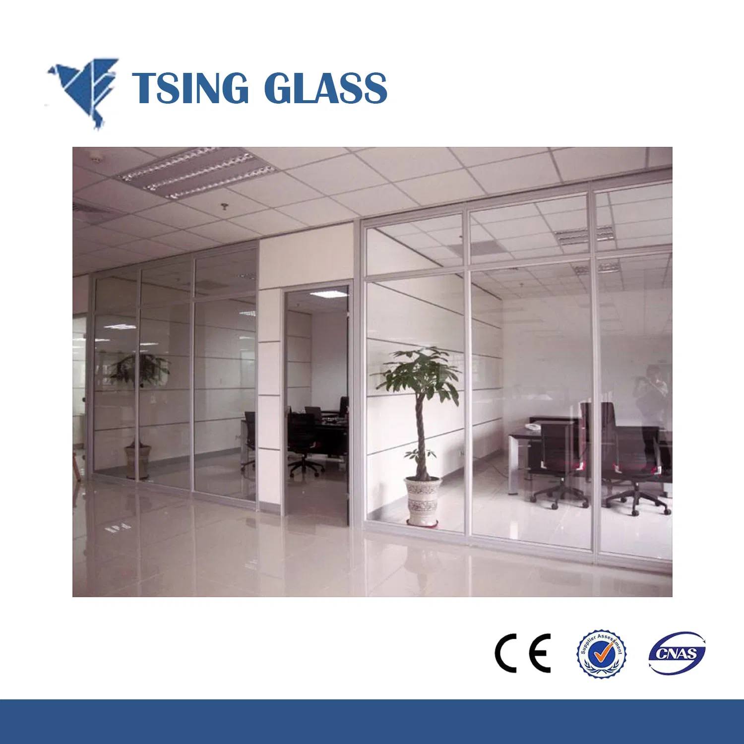 Smart Self-Adhesive Glass Film with High Transparency