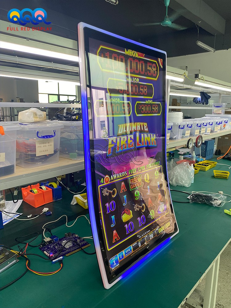 High Quality Bally Jackpot Casino 43 Inch Gaming Acrylic Light J Monitor J Game Monitor Curve Touch Screen Monitor for Slot Machine