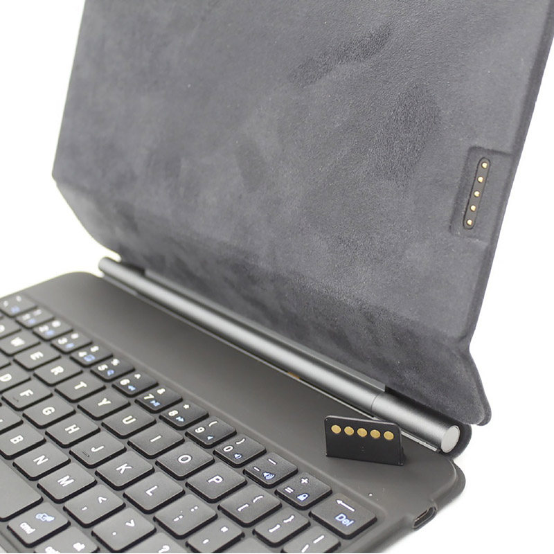 Bluetooth Keyboard Case, with Instant Charging & Pairing Non-Detachable Pivot Magnetic Case, Trackpad & Backlit Wireless Keyboard for iPad PRO 11/ Air 10.9