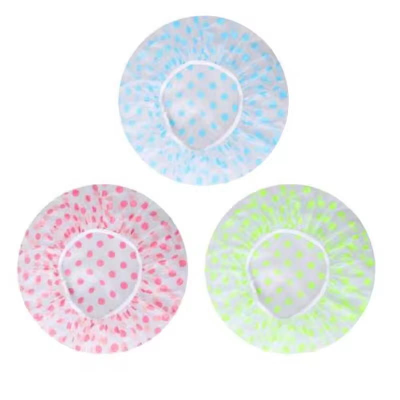 High-Quality Adorable Reusable Waterproof Bathing Cap Elastic Band Shower Cap