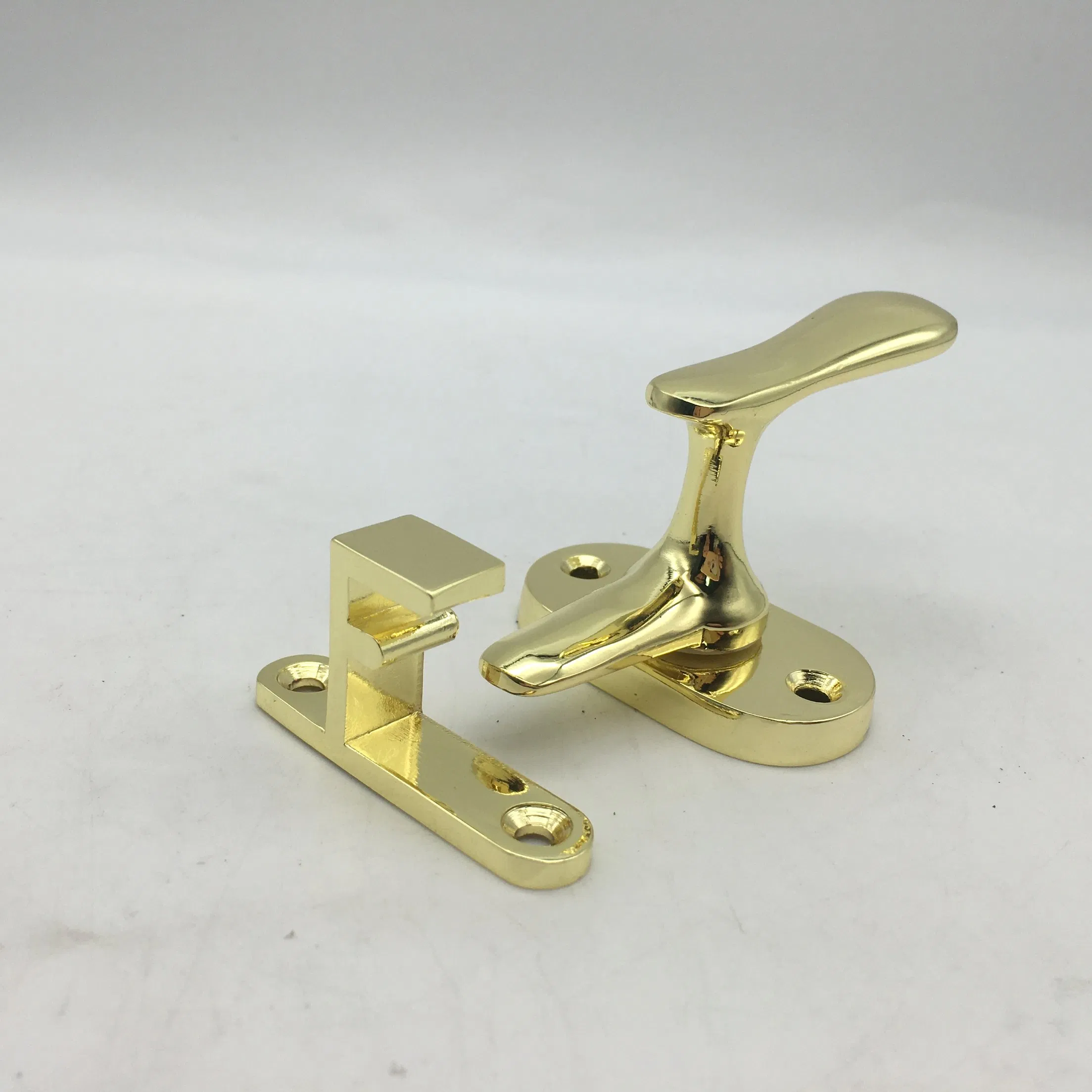 Rose Golden Zinc Alloy Designer Knurled Door Handle Lock for Door or Windows