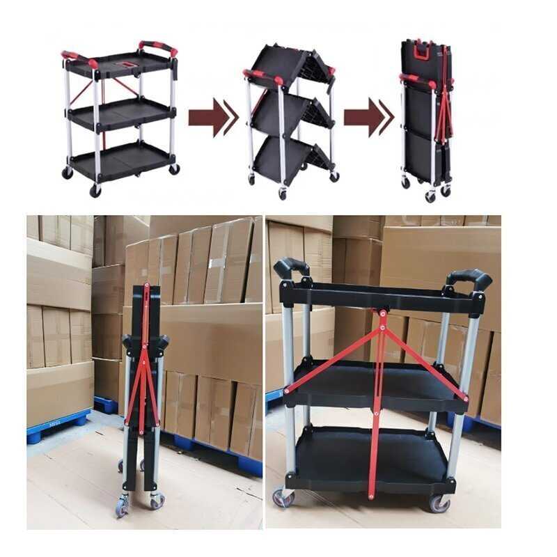Multifunction Restaurant Utility Cart/Hand Pull Trolley/Food Trolley Cart